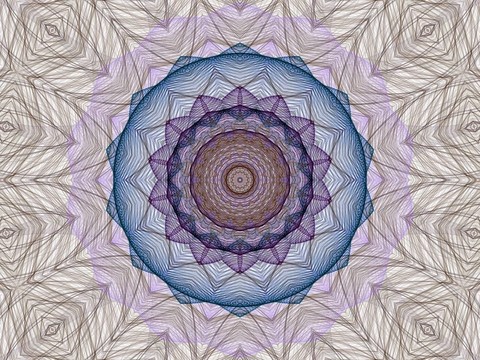 螺紋與白色曼陀羅