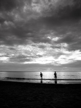 丹容亞路海灘日落