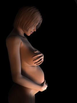 懷孕的女人