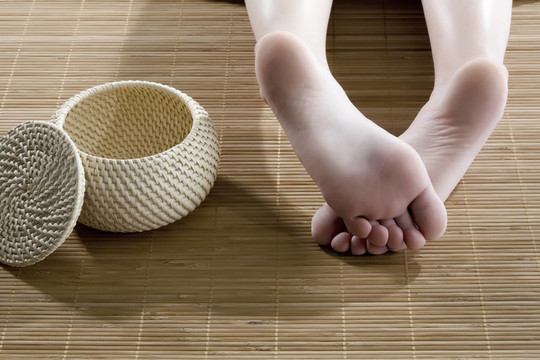 美麗的女性腿部特寫