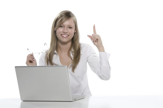 年輕的businesswoma