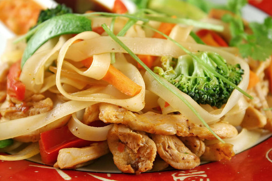 雞肉面條炒