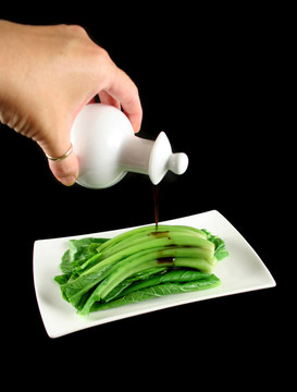 醬油對菜心1