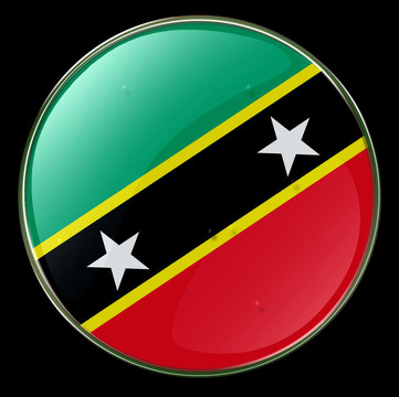 Saint Kitts和Nevis Flag Button
