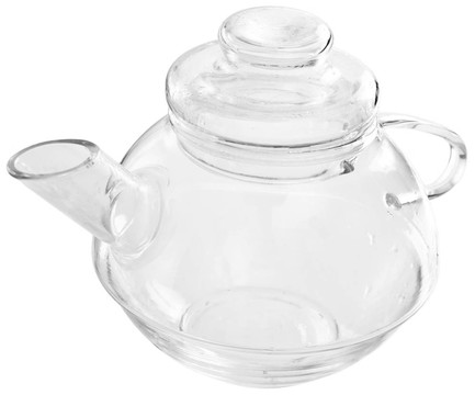 帶有蓋子的玻璃茶壺