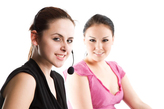 兩個工作的女企業(yè)家