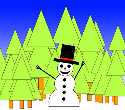 說(shuō)明森林雪人