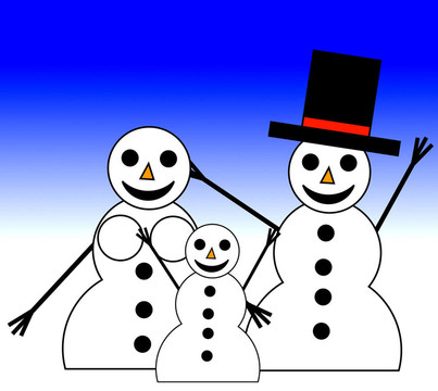 說(shuō)明雪人家族