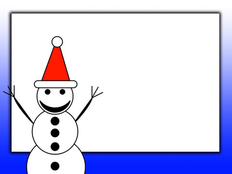 快樂雪人與空白符號
