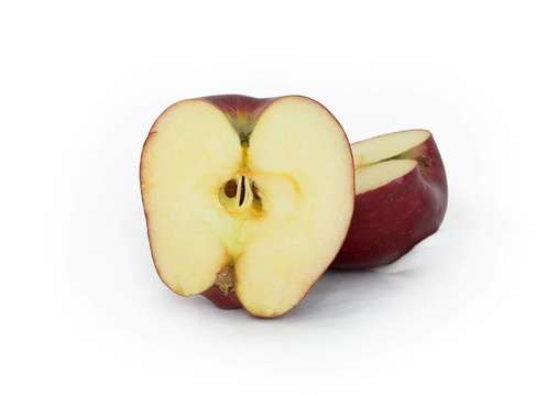 蘋(píng)果上的一個(gè)白色的