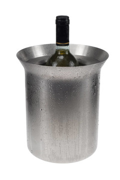帶有冷卻器的白葡萄酒