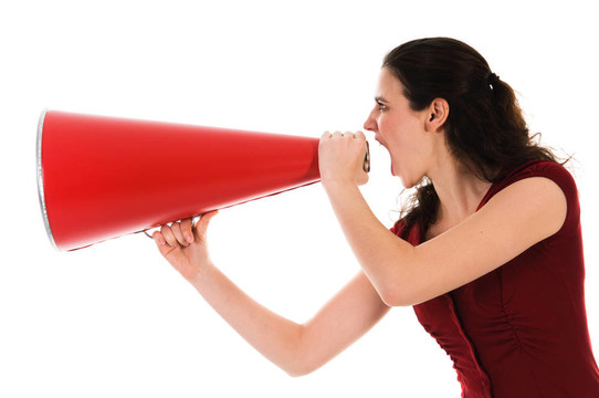 女人和Megaphone