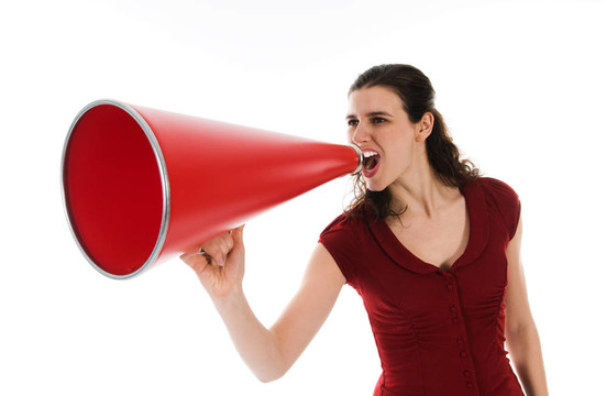 女人和Megaphone