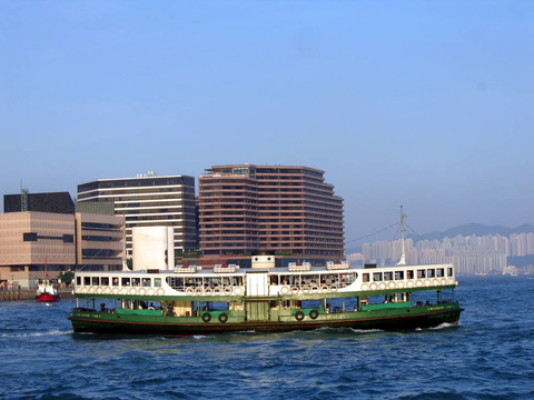 渡輪在香港