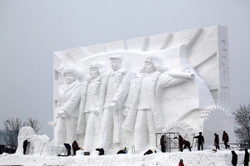 雪雕 雕塑
