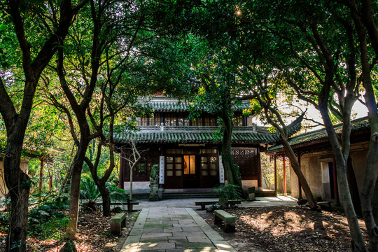 寧波天一閣 藏書樓 古建筑 老