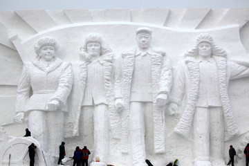 雪雕 雕塑