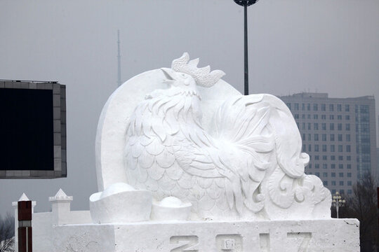 雪雕 雕塑