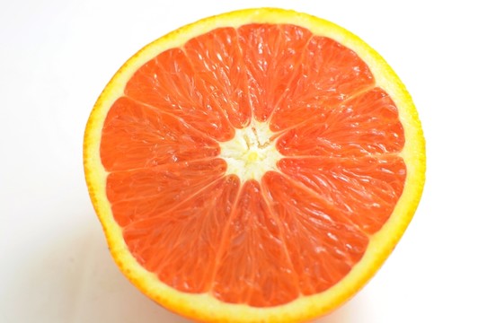 橙子斷面 紅心甜橙