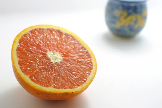 橙子斷面 紅心甜橙