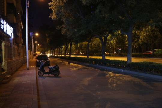 都市的夜景
