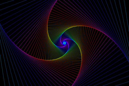 抽象背景螺旋。由煙碎片組成的組合物。