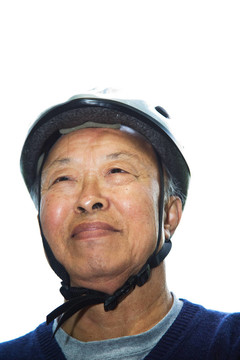 高級亞洲男子自行車頭盔
