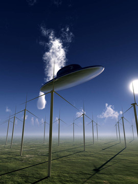 不明飛行物和Wind Turbine