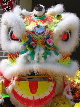一頭中國獅子的頭