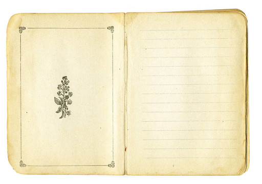 開放舊貨口袋書裝飾元素