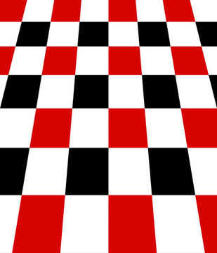 紅黑白棋盤格的角度