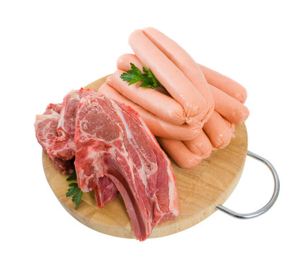 烤羊肉和牛肉香腸