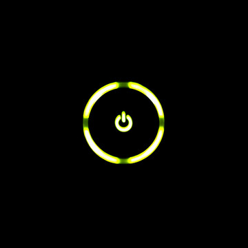 綠色LED電源按鈕