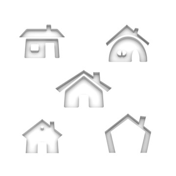 5套房子圖標(biāo)