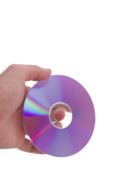 手拿著DVD