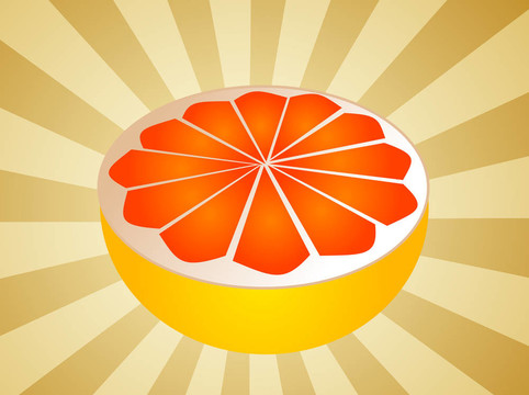 grapfruit切半