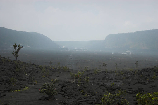 火山口的底部