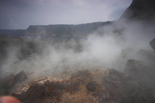 火山口的底部