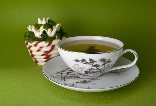 一杯茶和果凍