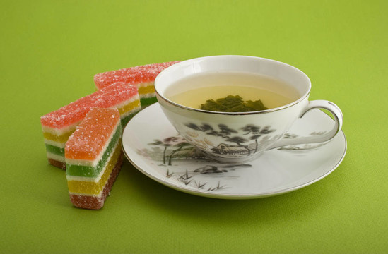 一杯茶和果凍
