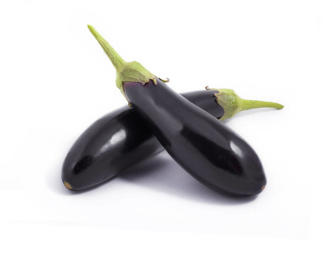茄子白色隔離
