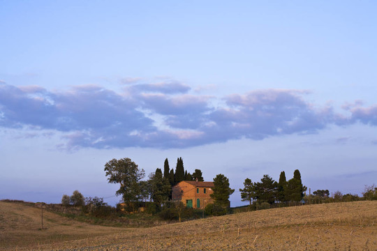 托斯卡納景觀。Val D Orcia；托斯卡納；意大利。