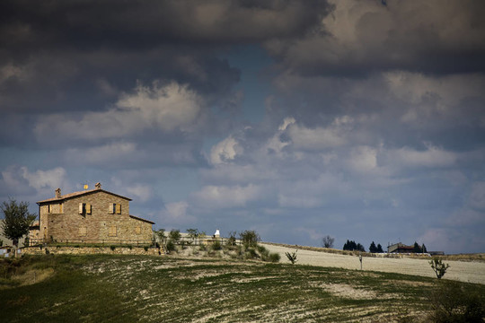 托斯卡納景觀。Val D Orcia；托斯卡納；意大利。