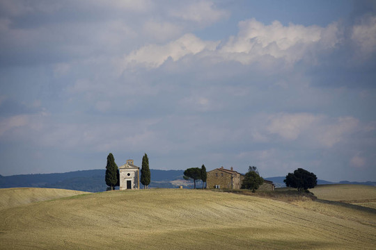 托斯卡納景觀。Val D Orcia；托斯卡納；意大利。