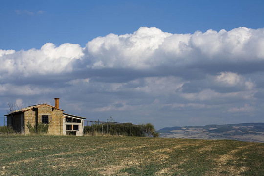 托斯卡納景觀。Val D Orcia；托斯卡納；意大利。
