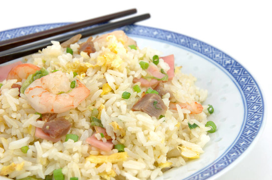 煎米飯和筷子板
