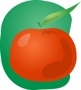 Tangerine夜店的水果插畫