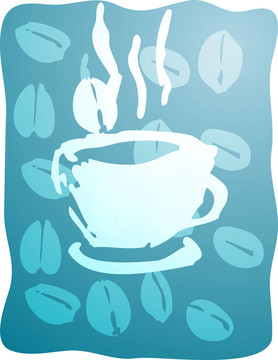 咖啡插圖杯