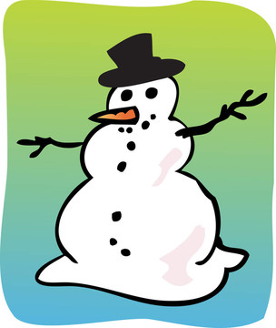 雪人插畫