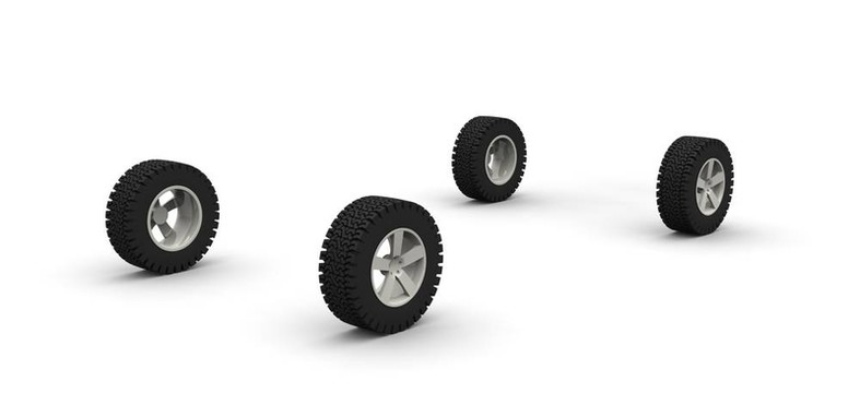 四個新的越野汽車車輪